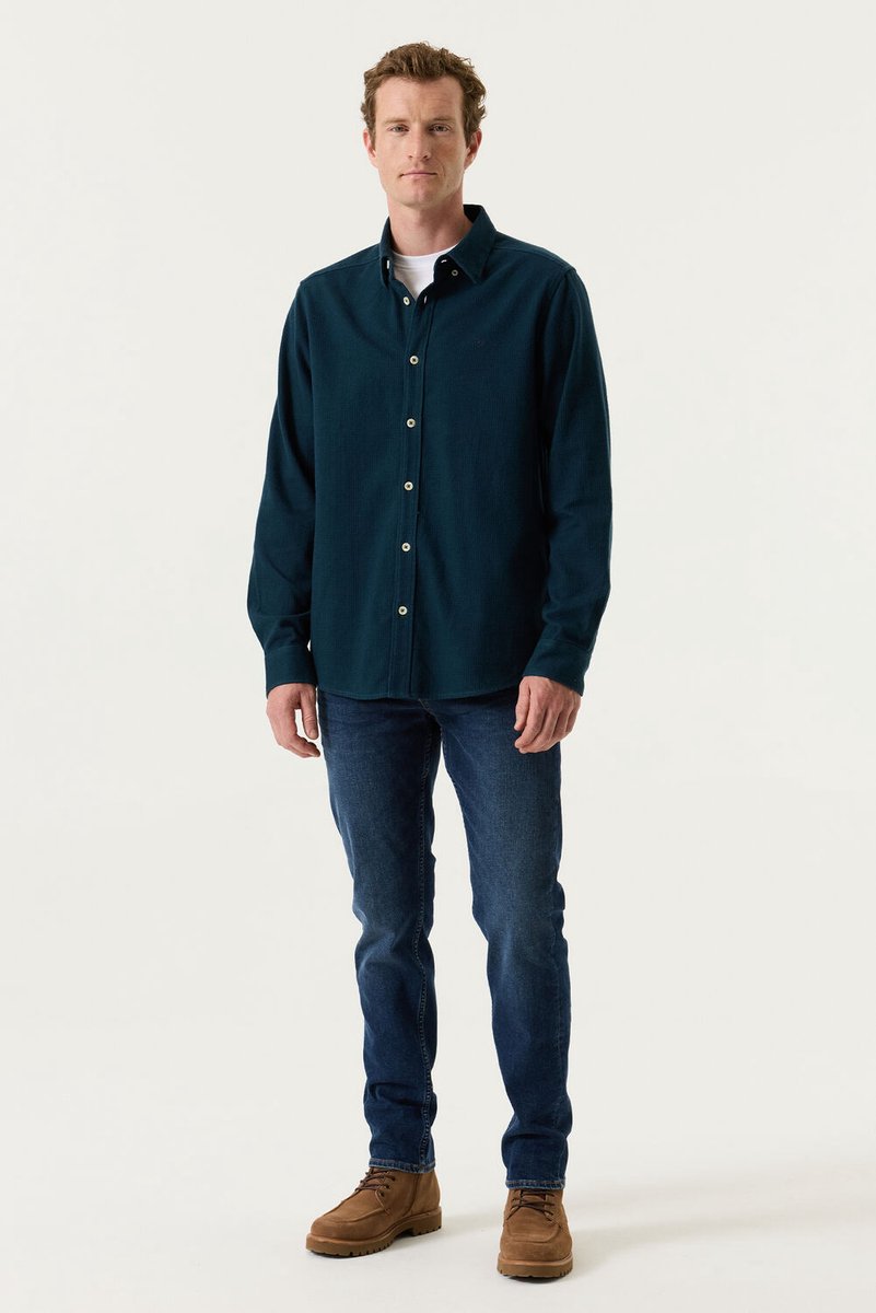 Pilot Heren Overhemd Blauw - Maat M