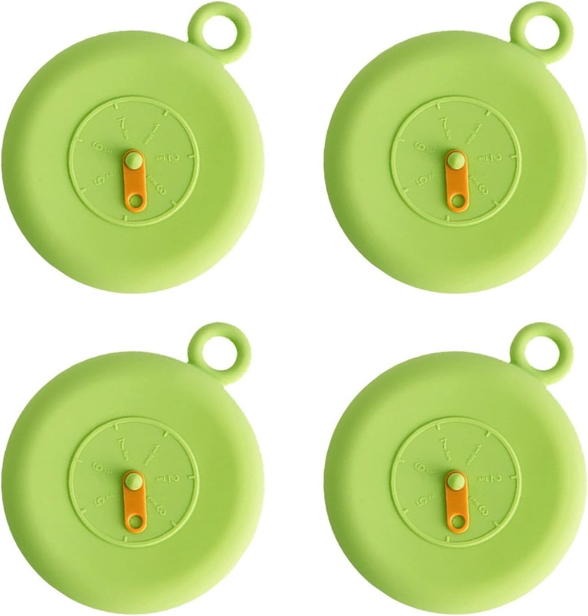 Set van 4 Rekbare Siliconen Deksel, Universeel 10 cm, Herbruikbaar Vers Deksel voor Bekers, Glazen en Blikjes, BPA-vrij, Extra Scheurvast en Rekbaar