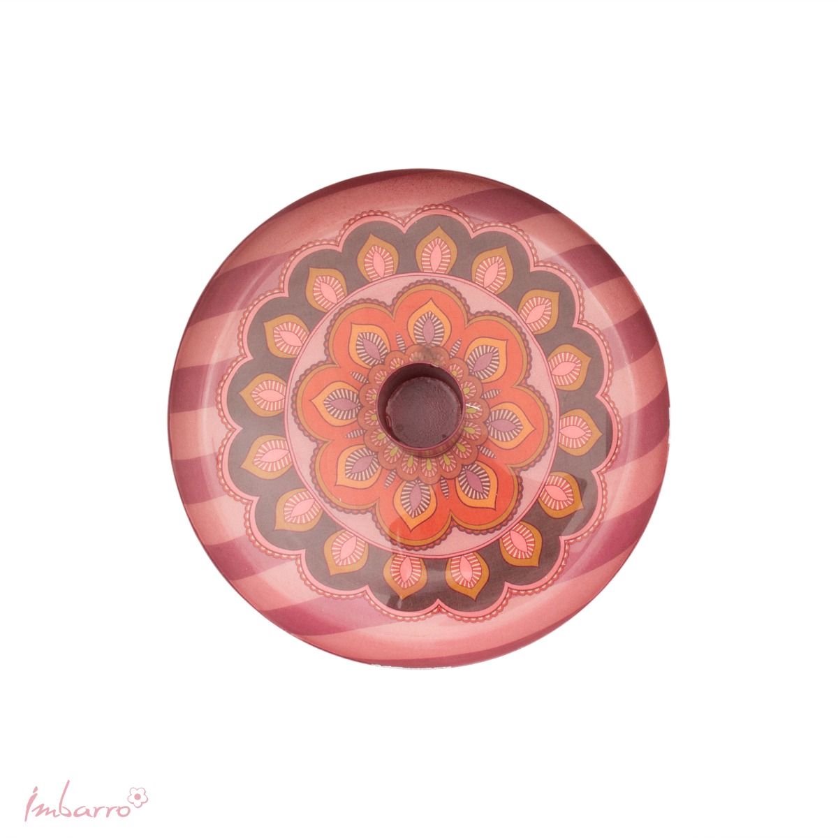 Imbarro Home & Fashion - Kandelaar Peonia - Multi, Roze - 16 X 16 cm