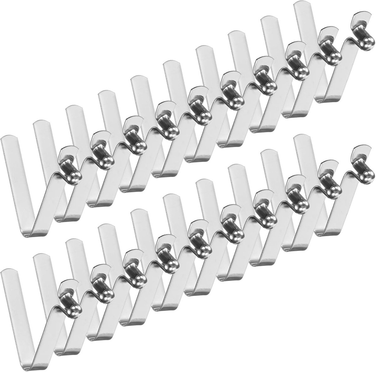 20-Pack Kajak Paddle Snap 4mmx26mm Enkele Pin V-vormige Veer Stalen Tent Pole Clips Vergrendelingsclips voor Camping/Kajak Paddle/Tent Pole Drukknop Spring Snap Clips