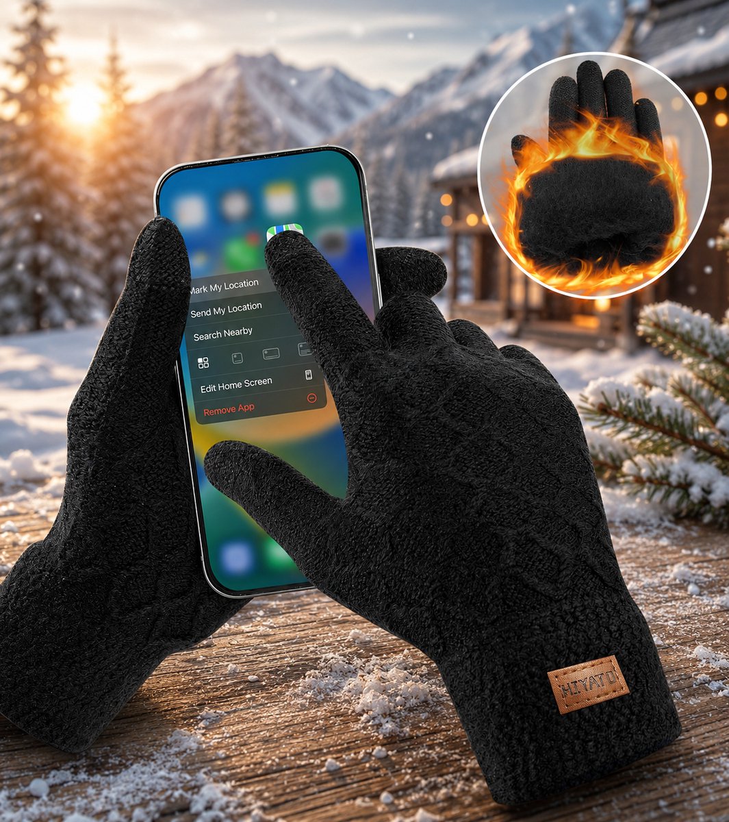 Thermische Touchscreen Winterhandschoenen met Zachte Voering voor Mannen en Vrouwen