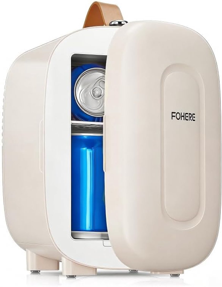 Mini Koelkast 4L – Stil <28 dB – Draagbaar en Compact – Koelen – 220V – Wit