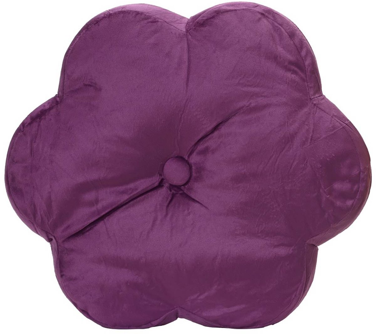 Kaemingk Decoris sierkussen bloemvorm lila 38 cm