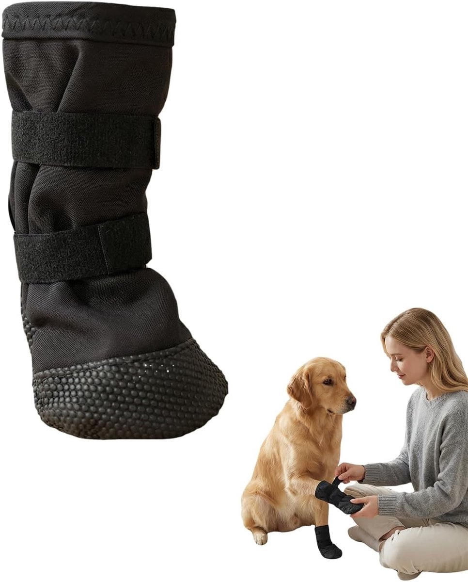 Hondenlaarzen voor wondherstel, antislip pootbeschermers, ademende herstel laarzen voor honden, bescherming tegen likken aan wonden en verwondingen (M)