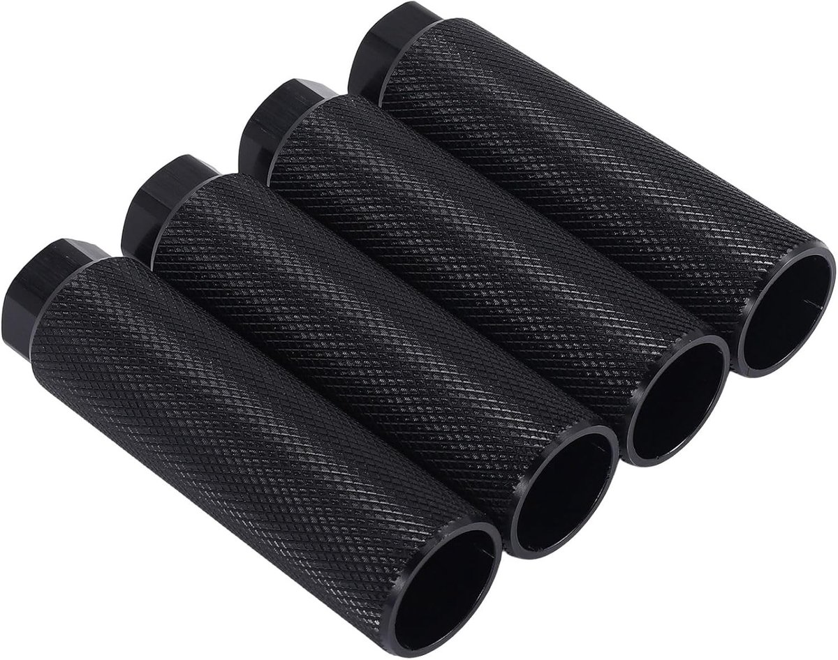 4 Stuks Aluminium Fietsdragers, Antislip Voetpedalen voor BMX en Stuntfietsen, Geschikt voor 3/8 As