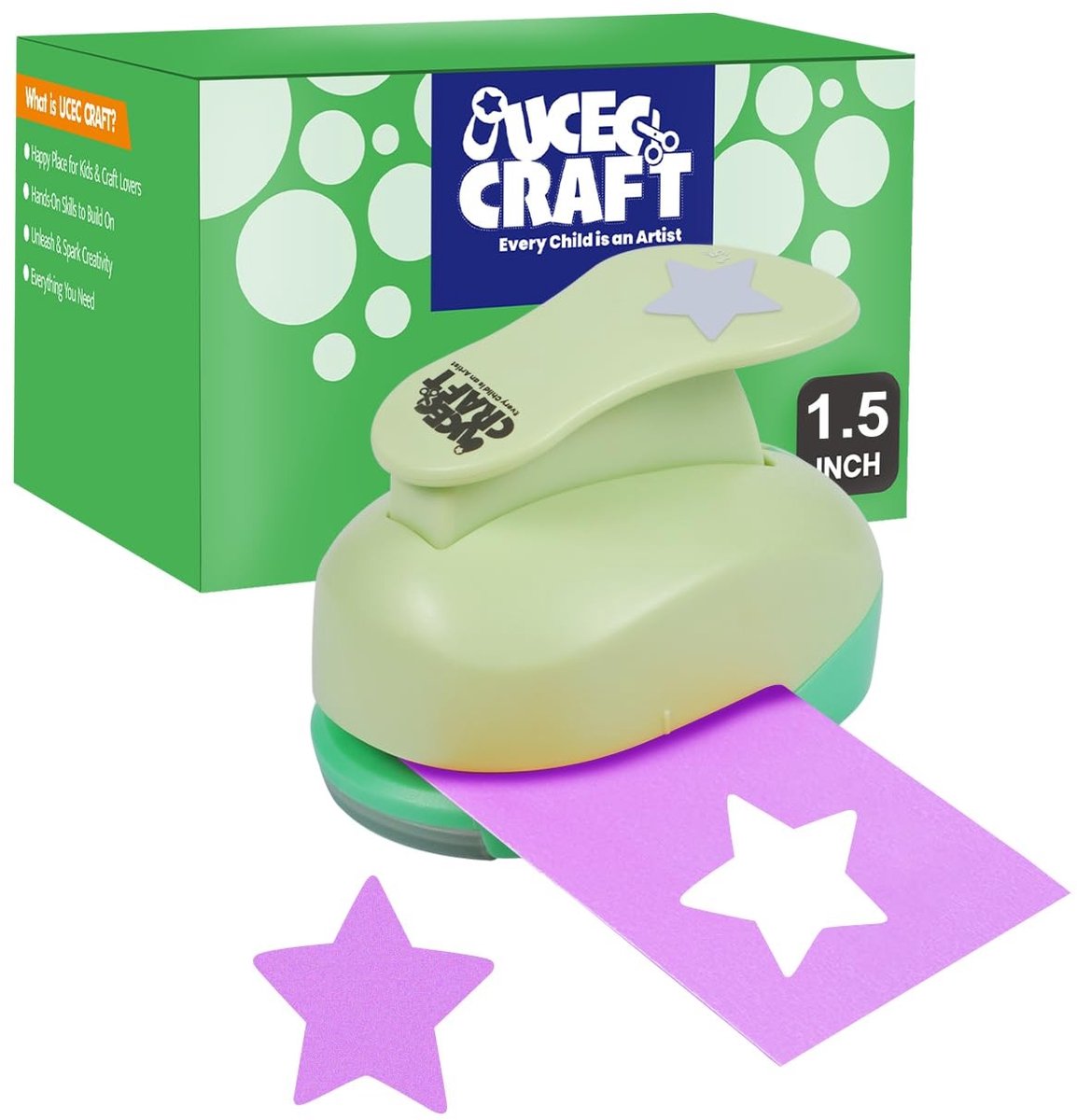 Punch Star 1.5 inch - Precisie Snijgereedschap voor Creatieve Projecten en DIY Klussen