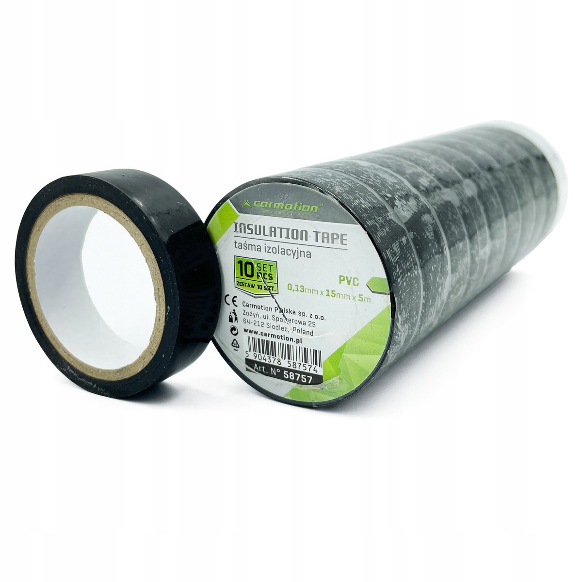 10x Carmotion Isolatietape PVC 15mm x 5m