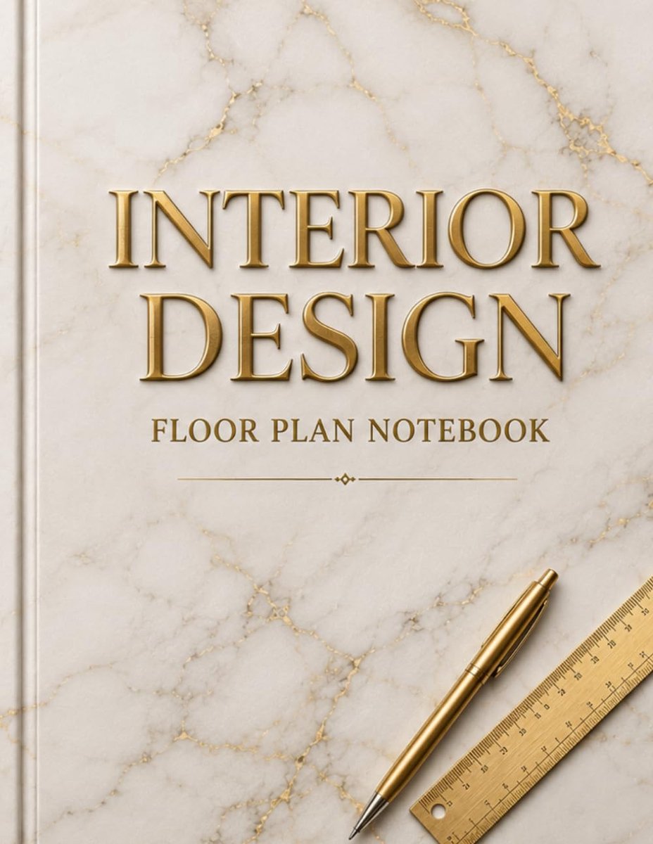 Interior Design & Floor Plan Notebook: Architectural Grid Paper for Room Layouts & Home Renovation: Large 8.5 x 11 - ShopVlot