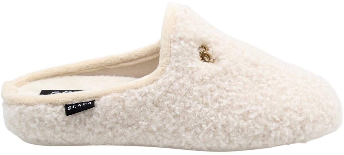 Scapa - Pantoffels - Creme - Vrouwen - Maat 37 -