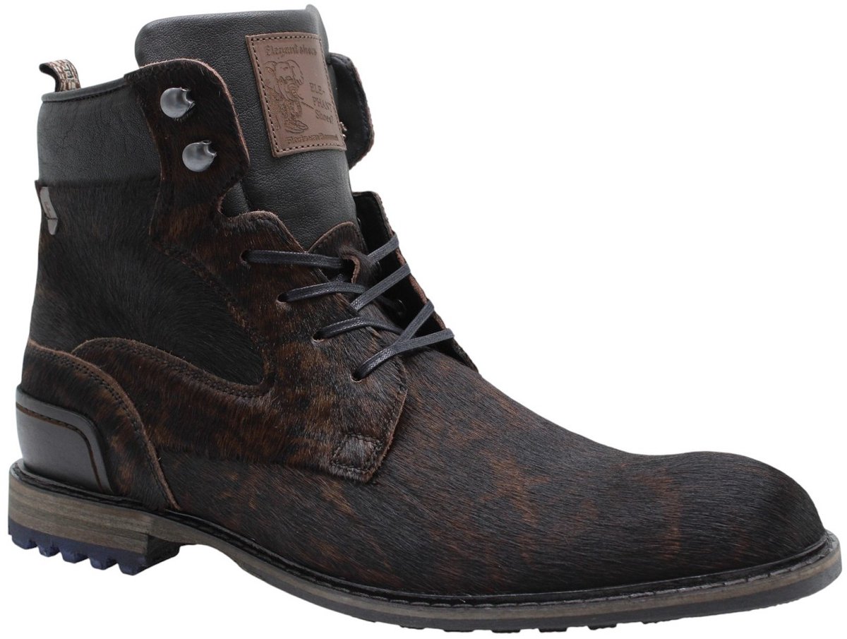 Floris van Bommel - CREPI 05.23 - Vrije tijd half-hoogHeren veterschoenHeren sneakers - Kleur: Bruin - Maat: 41.5