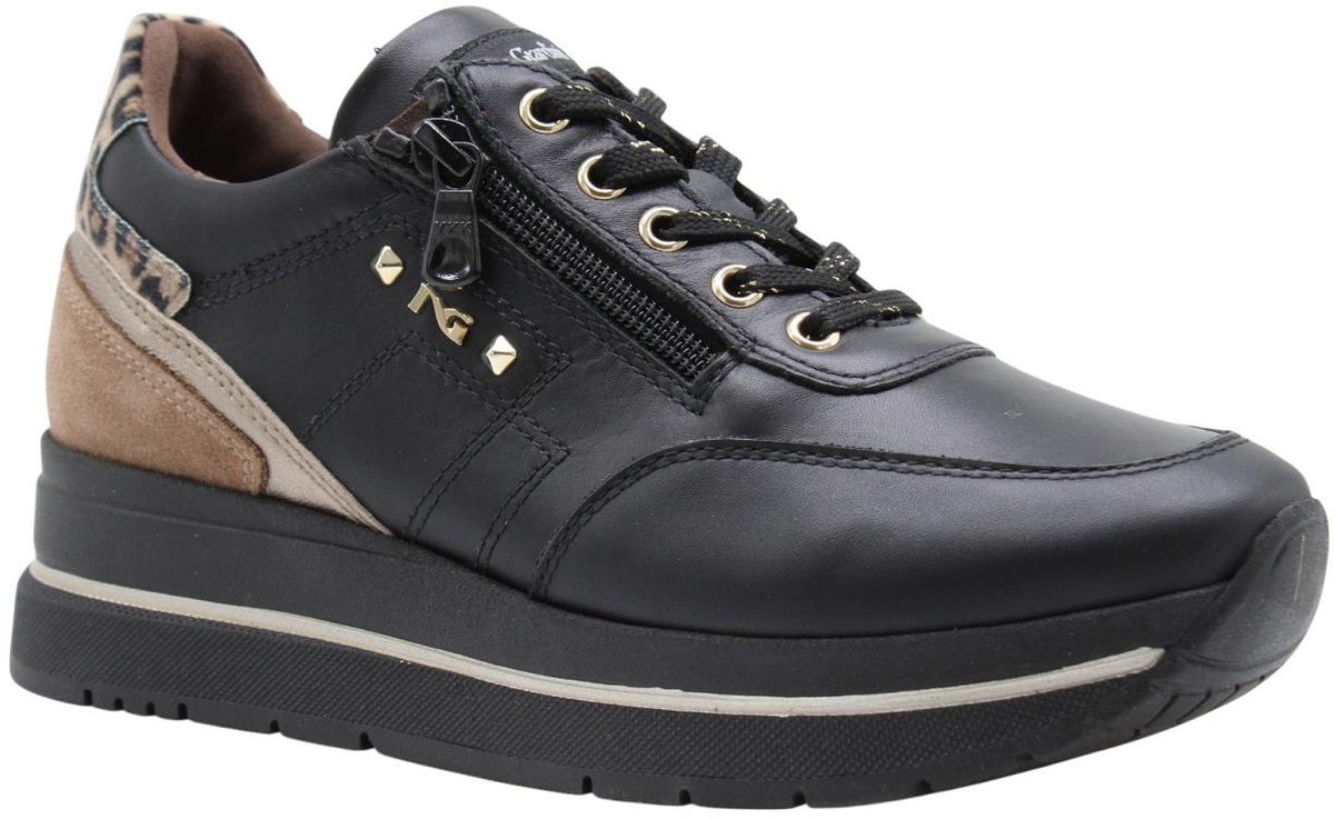 Nero Giardini -Dames - zwart - sneakers - maat 37