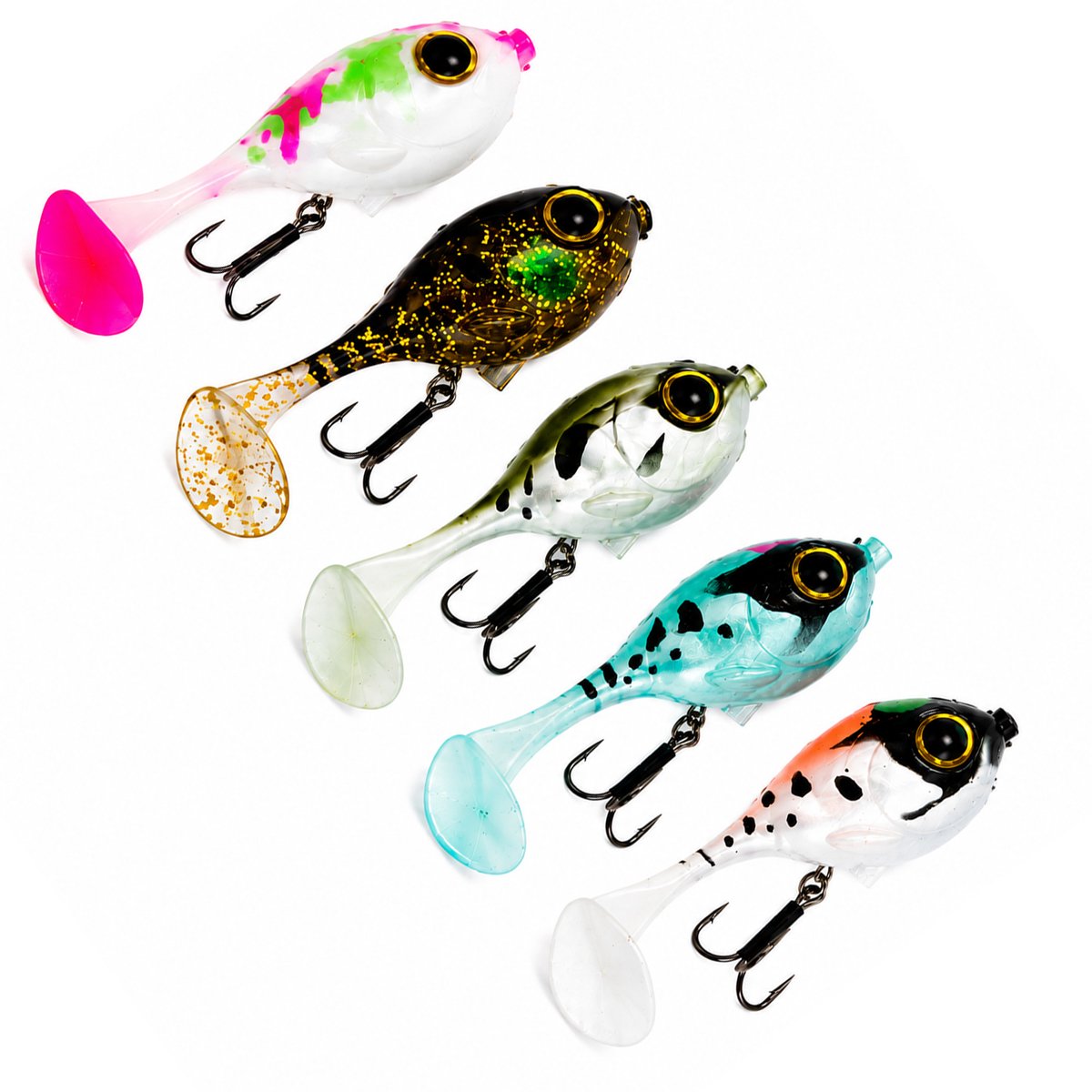 DLT PowerOrb Inline Kunstaas Set - 5 Stuks - 6 cm - 10 g - Tacklebox