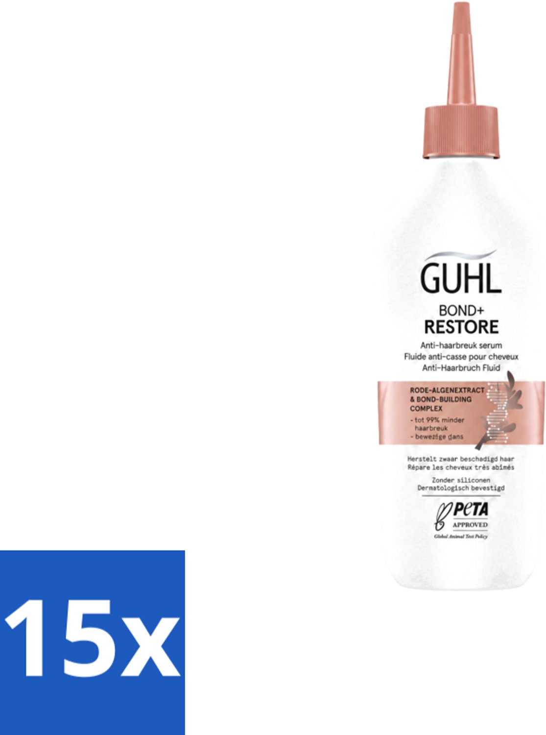 15 x Guhl - Serum - Bond+ Restore Anti-Haarbreuk - 150 ml - Voordeelverpakking - 15 stuks