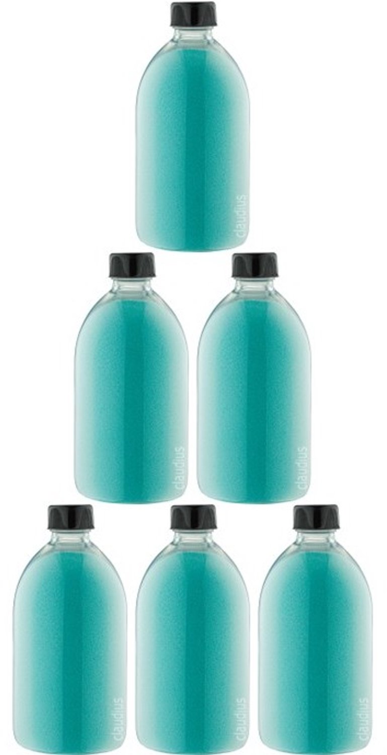 Claudius Scrubzout Hamam 650 gram - Fles met zwarte dop - set van 6 stuks - Hydraterende Lichaamsscrub - Body Scrub