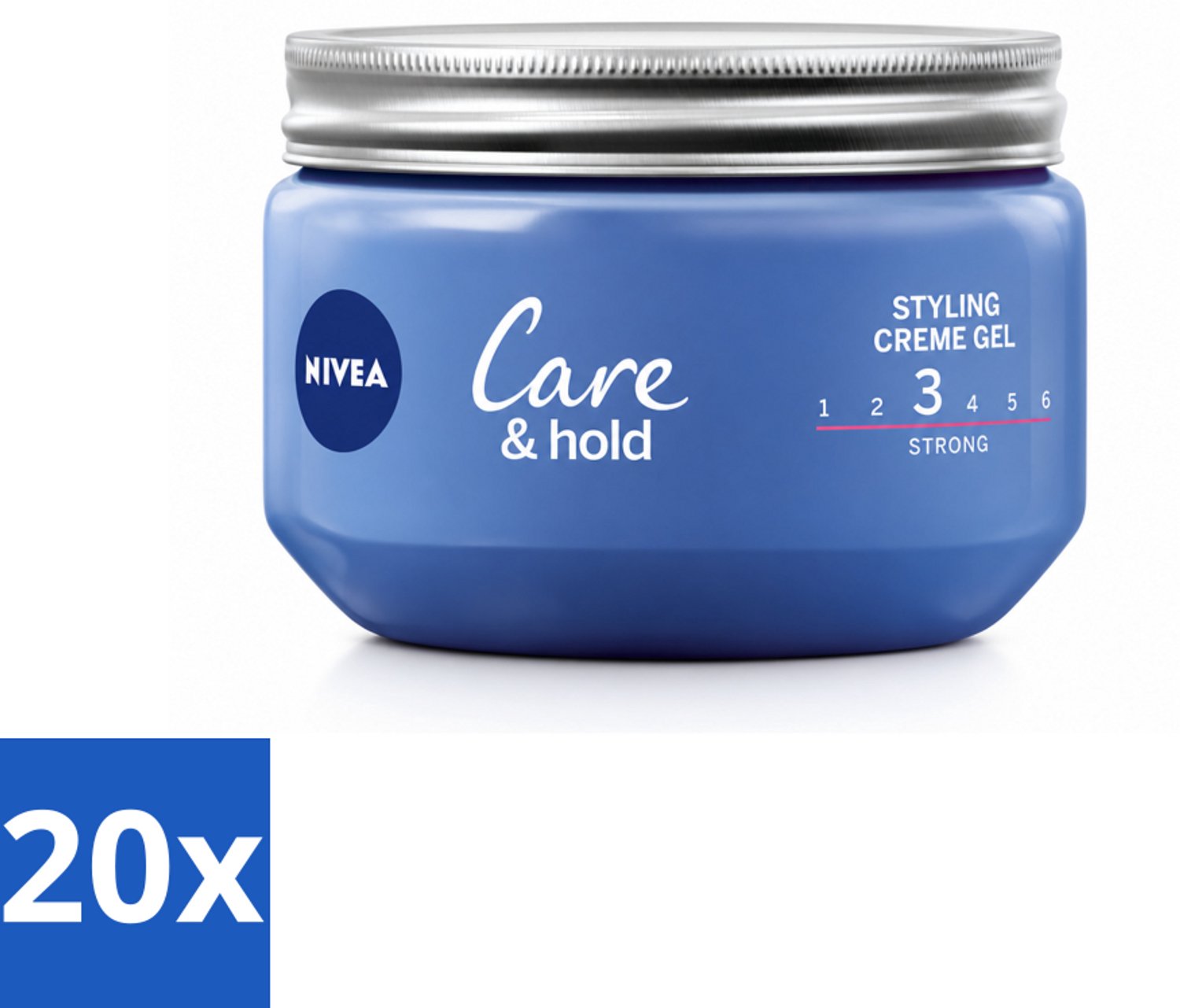 20 x NIVEA - Stylingscrèmegel - Verzorging & Stevigheid - Reinigt Onmiddellijk De Poriën - 150 ml - Voordeelverpakking - 20 stuks