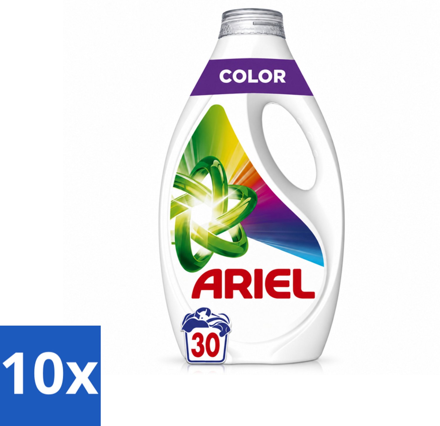 10 x Ariel - Vloeibaar Wasmiddel - Color - 30 Wasbeurten - 1350 ml - Voordeelverpakking - 10 stuks