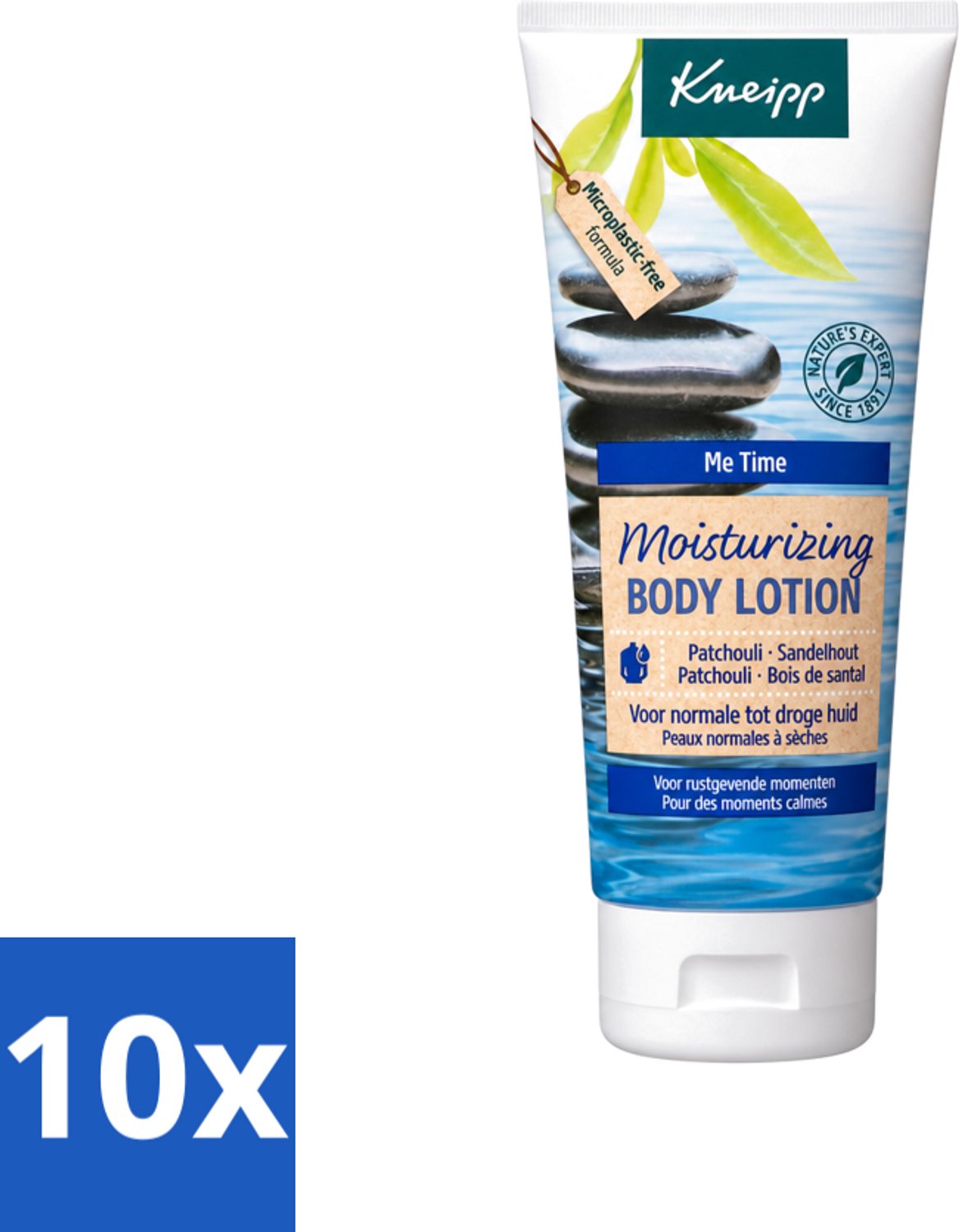 10 x Kneipp - Body lotion - Me‑Time - Patchouli & Sandelhout - 200 ml - Voordeelverpakking - 10 stuks