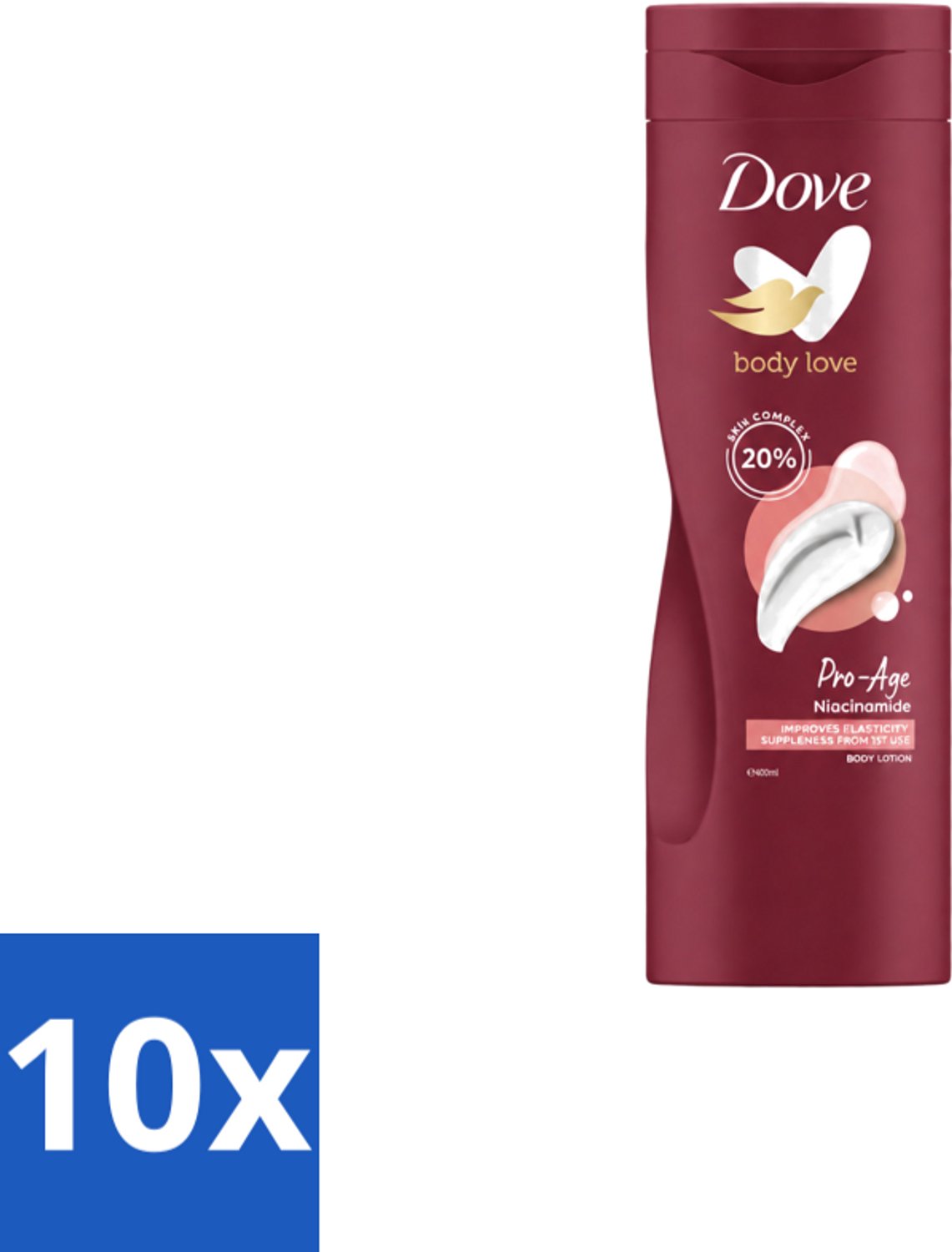 10 x Dove – Bodylotion – Body Love Pro Age – 400 ml - Voordeelverpakking - 10 stuks