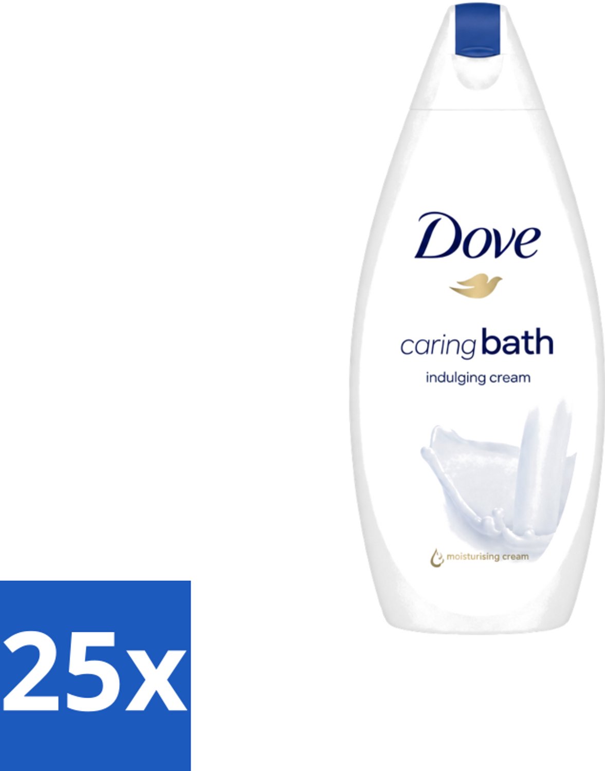 25 x Dove – Douchegel – Caring Bath – 450 ml - Voordeelverpakking - 25 stuks