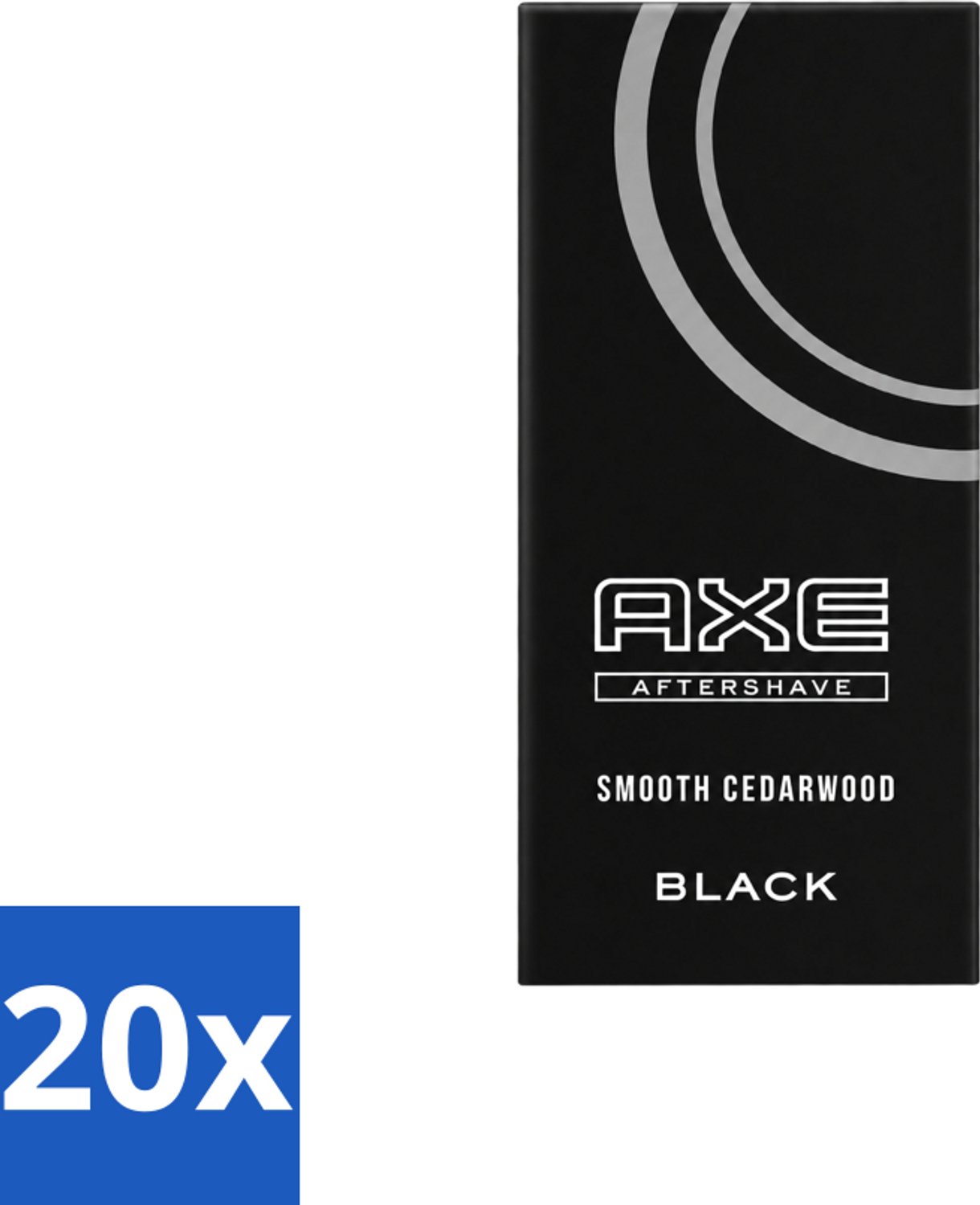 20 x Axe – Aftershave – Black – 100 ml - Voordeelverpakking - 20 stuks