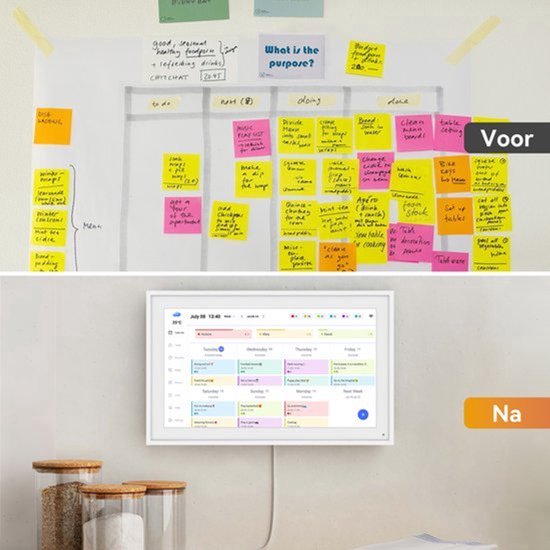 Digitale Fotolijst Slimme Kalender - 15,6 Inch Touchscreen - 32 GB Intern Geheugen - Metaal Frame - WiFi Verbinding — cadeau in Kalenders & Planners - foto 7