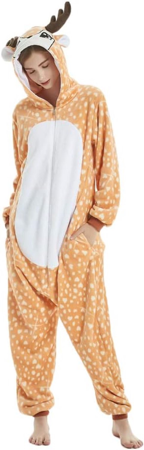 Jumpsuits Nieuwigheid Dier Onesie Pyjama nisex Volwassen Pyjama Halloween Cosplay Kostuum Luxe Jurk
