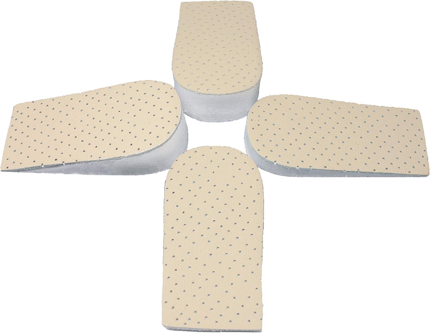 Leren hakverhogers, 1,5 cm en 3 cm, 2 paar