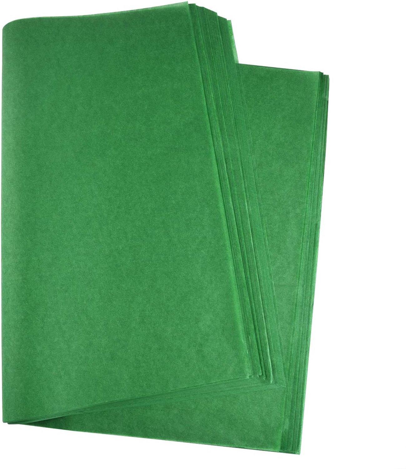 60 vellen kerstzijdepapier, 50 x 35 cm, kerstinpakpapier voor knutselen, cadeauzakjes, decoratie, groen