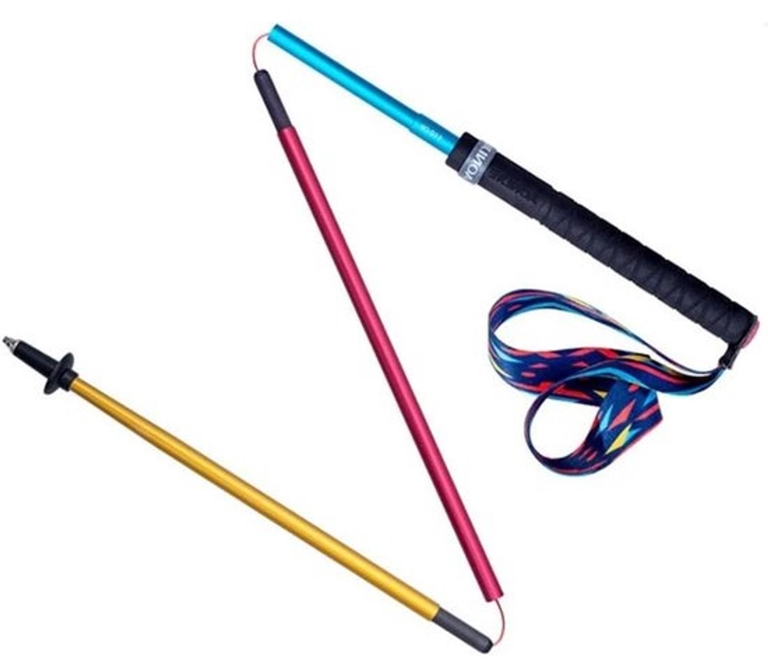 Opvouwbare wandelstok - Wandel- en trekstok - Ondersteuning bij wandelen - Lichtgewicht koolstofvezel - 110 cm - Zwart