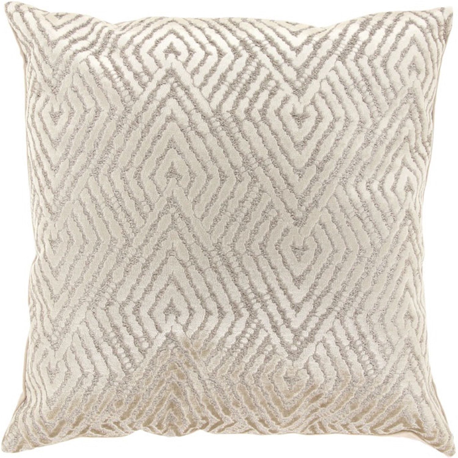 Unique Living Sierkussen Nina - chateau grey - 45x45cm Grijs