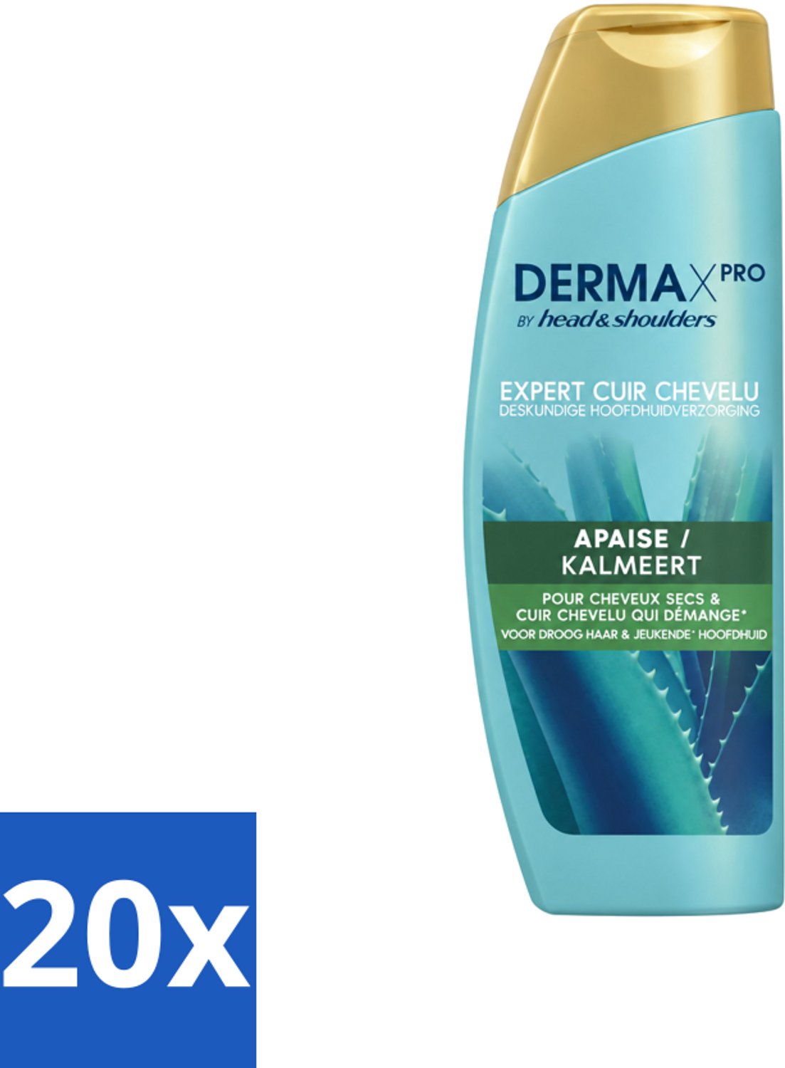20 x Head & Shoulders - DermaX Pro - Anti-Roos Shampoo - Kalmeert - 470 ml - Voordeelverpakking - 20 stuks
