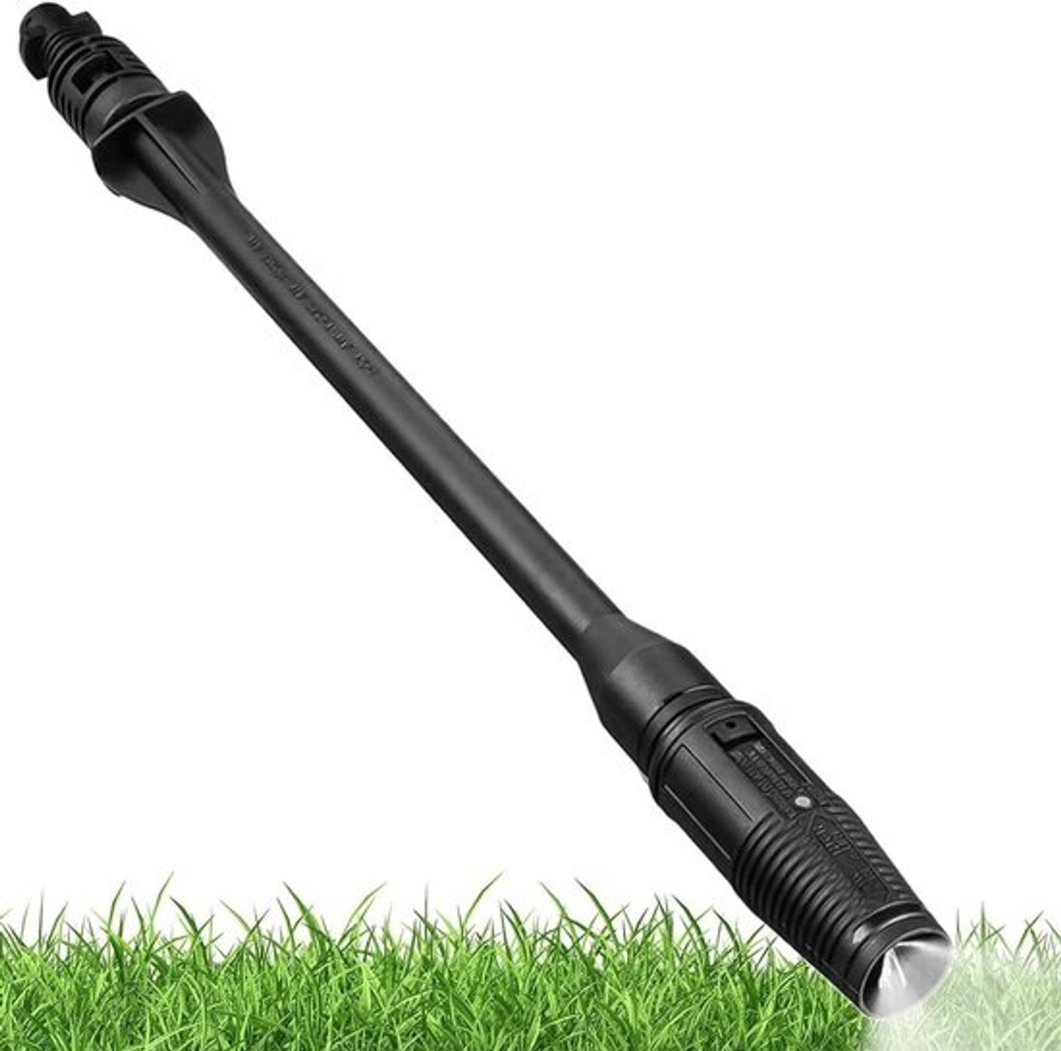 Hogedrukreiniger voor tuinslang - Watersproeier - Buiten reinigen - Lange universele stang - 50 cm - Zwart