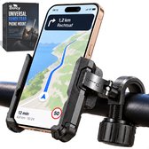 Boncy® Telefoonhouder Fiets - GSM Houder Klem - Smartphone Fietshouder Universeel voor Stuur - Phone Bike Holder - Stevige Telefoon Fietshouders - Stuurhouder - 360 Graden Draaibaar - Voor Scooter, Fatbike, Motor - Accessoires