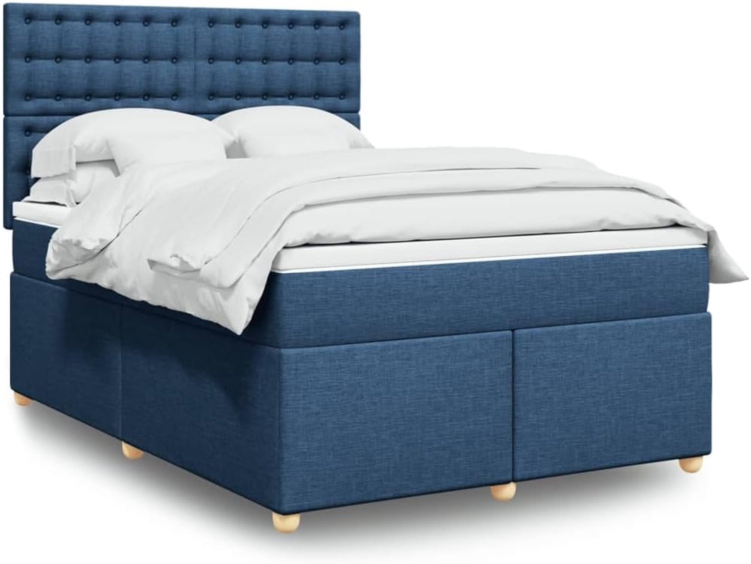 Pocketvering Blauw 140x200
