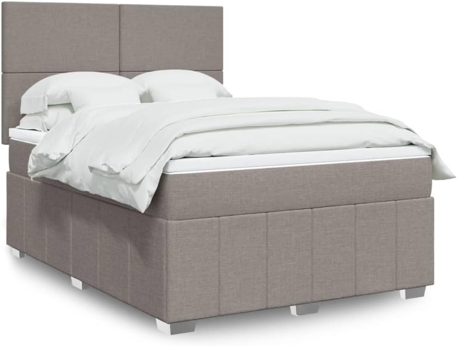 Pocketvering Boxspringbed Taupe 140x200 cm