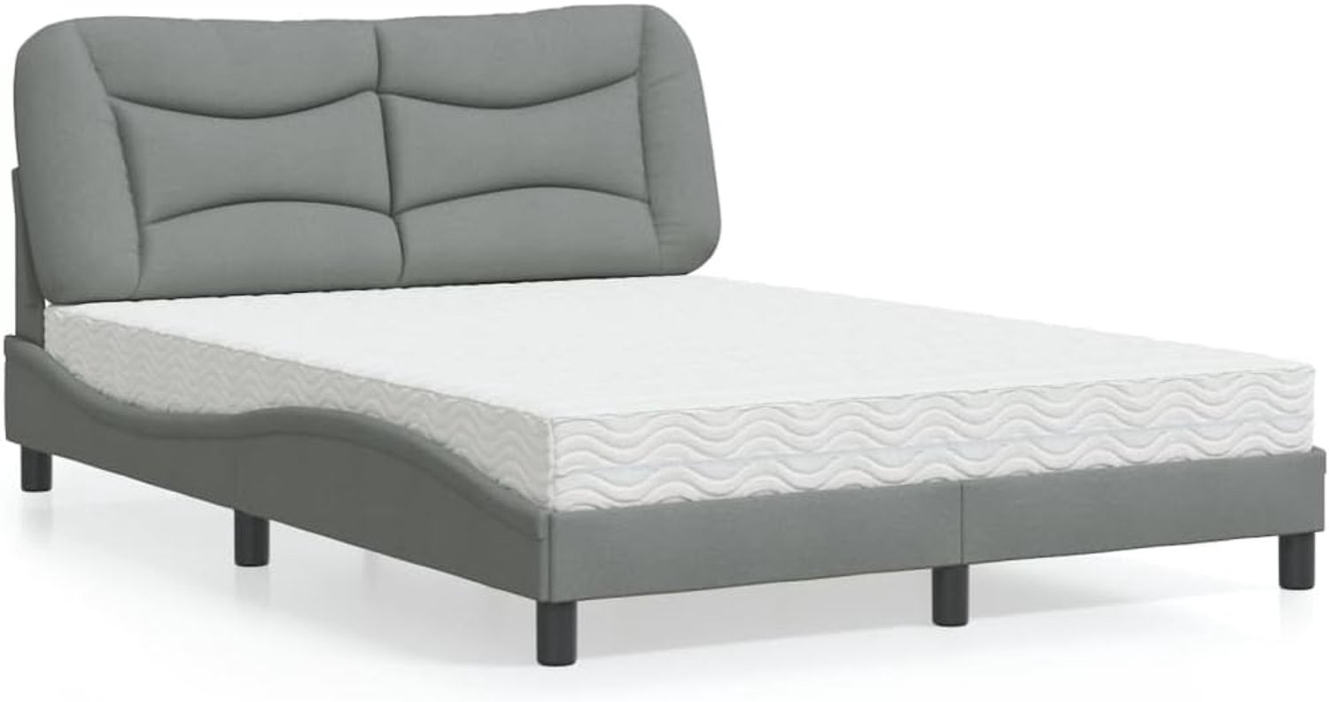 Bed Schuimmatras Hvar 140x200 Lichtgrijs