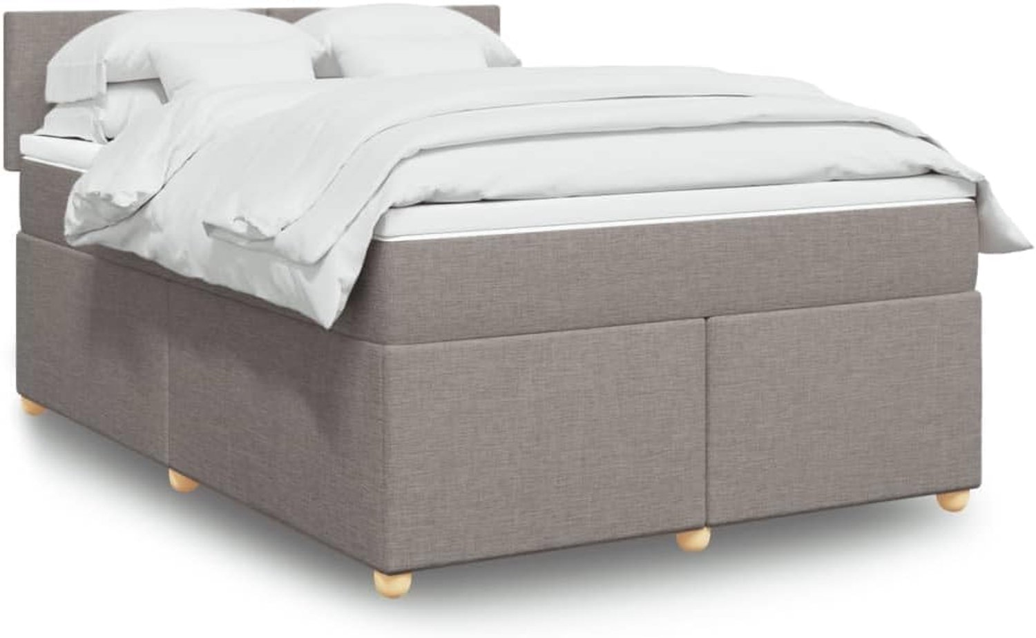 Polyesterweefsel Pocketveringmatras Boxspringbed Taupe 160x200
