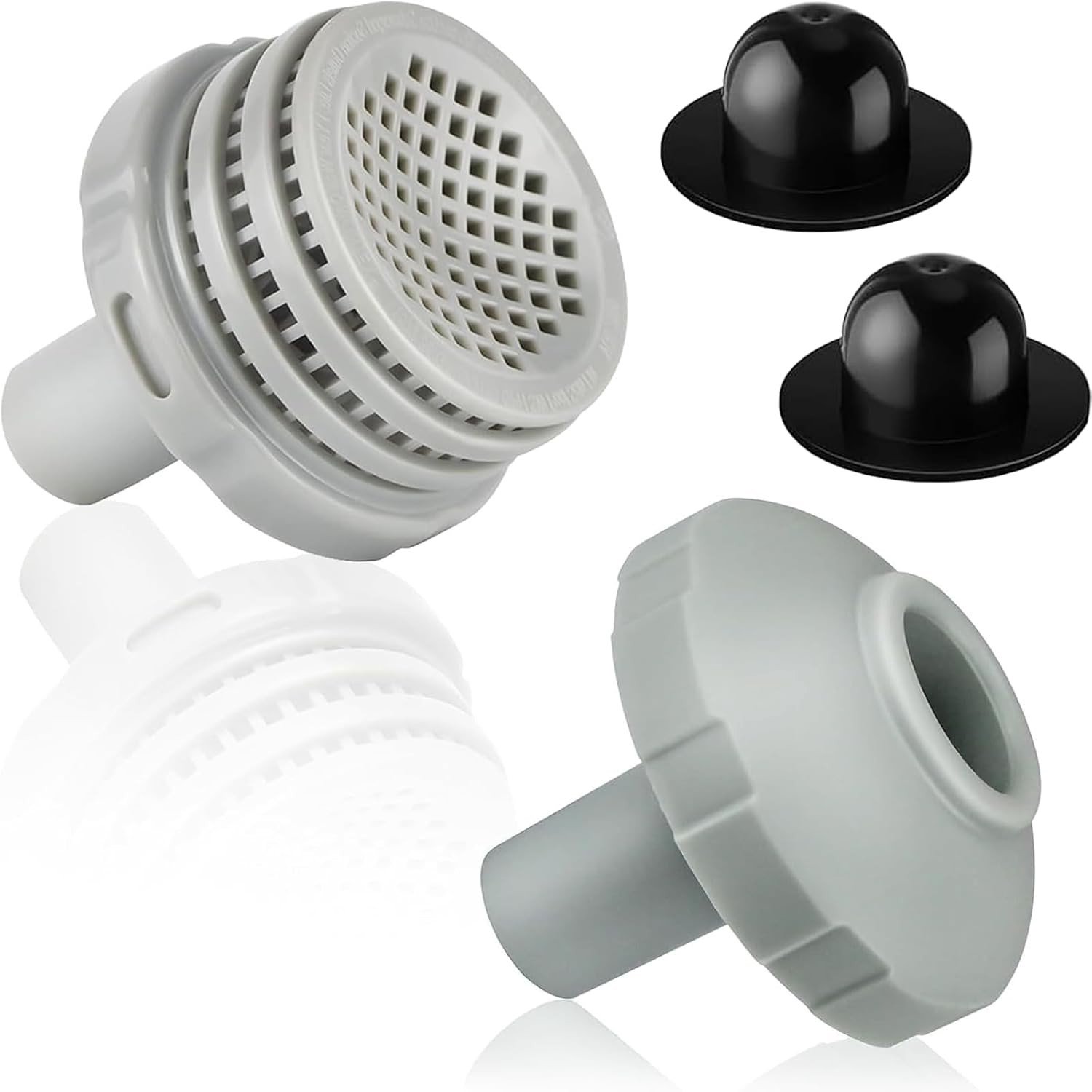 Water Jet Connector Kits voor Zwembaden met 1.25 inch Uitgang, Filter, Inlaatmondstuk en Stopper voor Boven Grond Zwembaden
