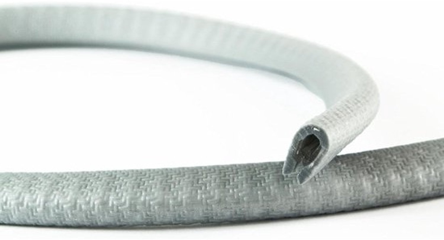 PVC-randbescherming - Profielstrip - Scherpe randen afdekken - Zelfklemmend met staalkern - 5 Meter - Zilvergrijs