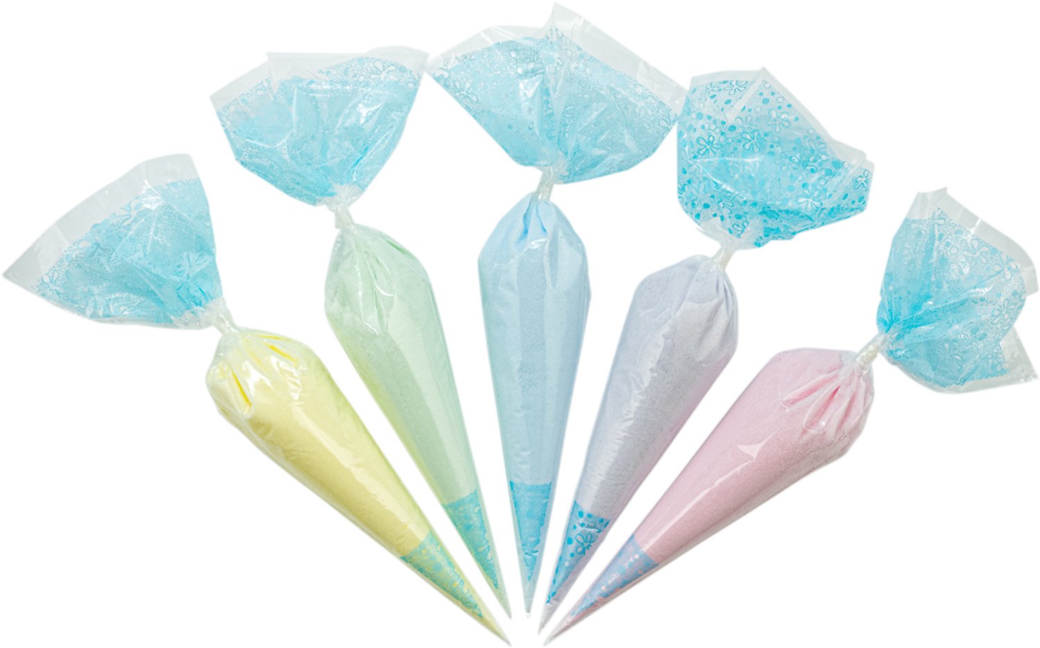 Claudius Scrubzout Rainbow Pastel - 300 gram in puntzak blauw - zen moment, eucalyptus, opium, lavendel en rozen - Hydraterende Lichaamsscrub - Body Scrub