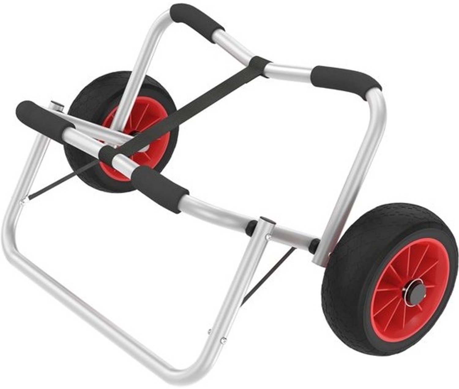 Kajakwagen - Opvouwbare boottransporttrolley - Watersporttransport - Licht aluminium frame - 100 kg draagvermogen