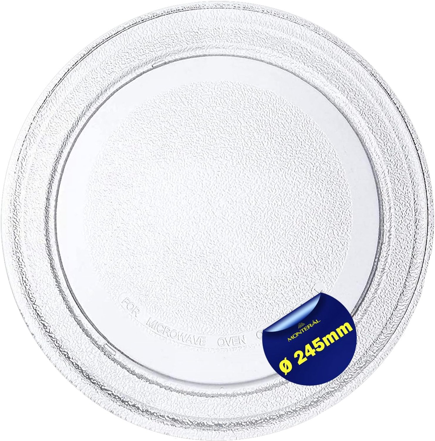 Magnetronplaat 24,5 cm - robuust glas - vervangend onderdeel - ideaal voor LG magnetrons - Vemera