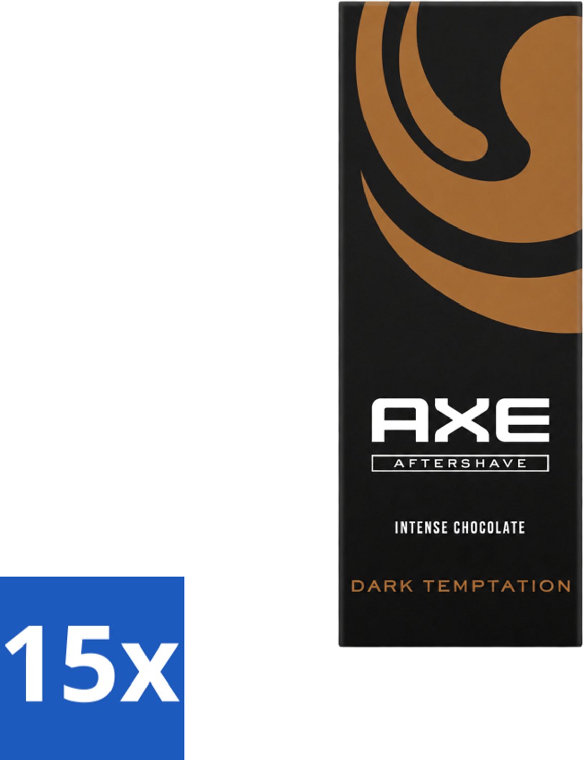15 x Axe - Aftershave - Dark Temptation - Intense Chocolate - 100 ml - Voordeelverpakking - 15 stuks