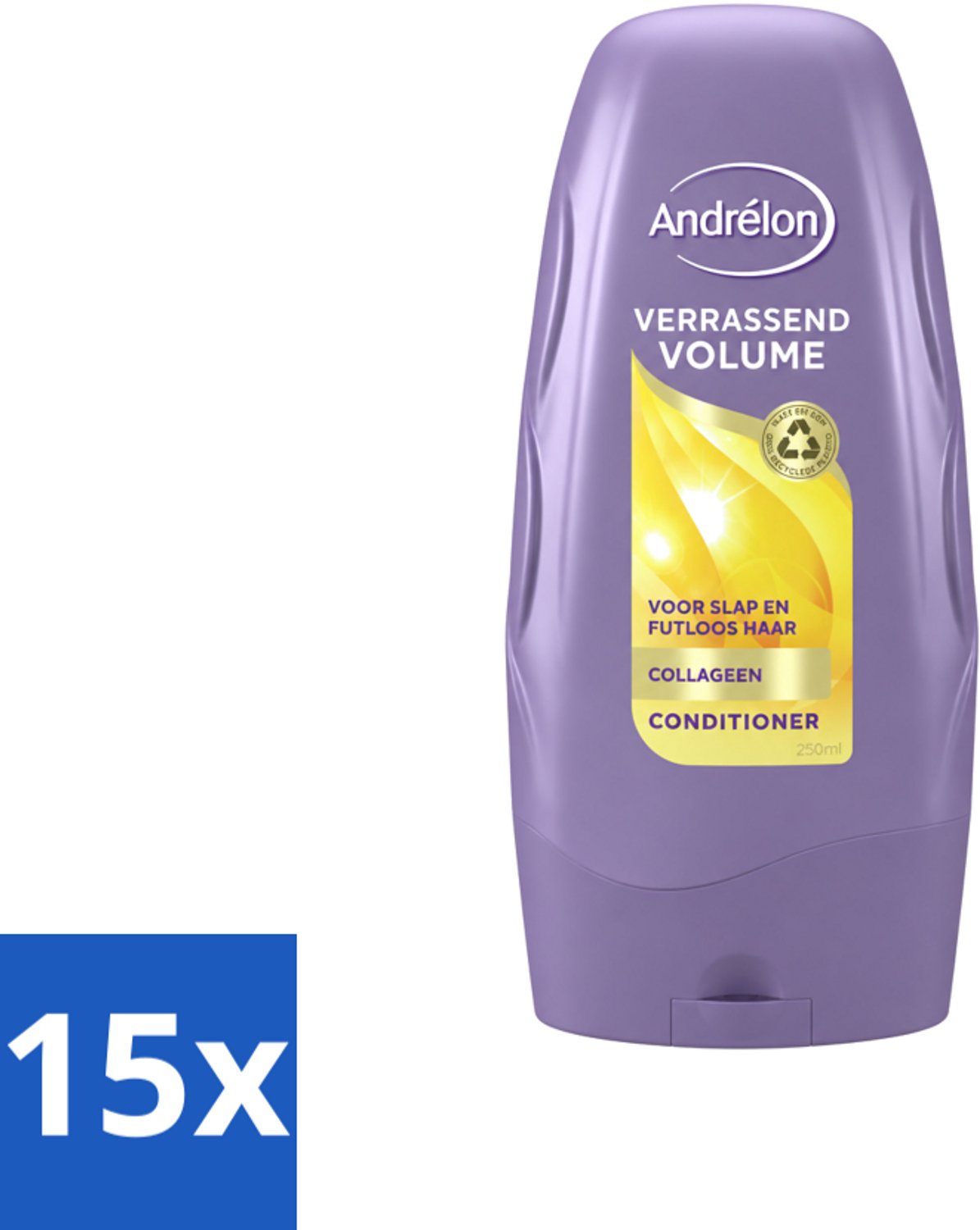 15 x Andrélon - Verrassend Volume - Conditioner - Luchtig & Vol Haar - 250 ml - Voordeelverpakking - 15 stuks