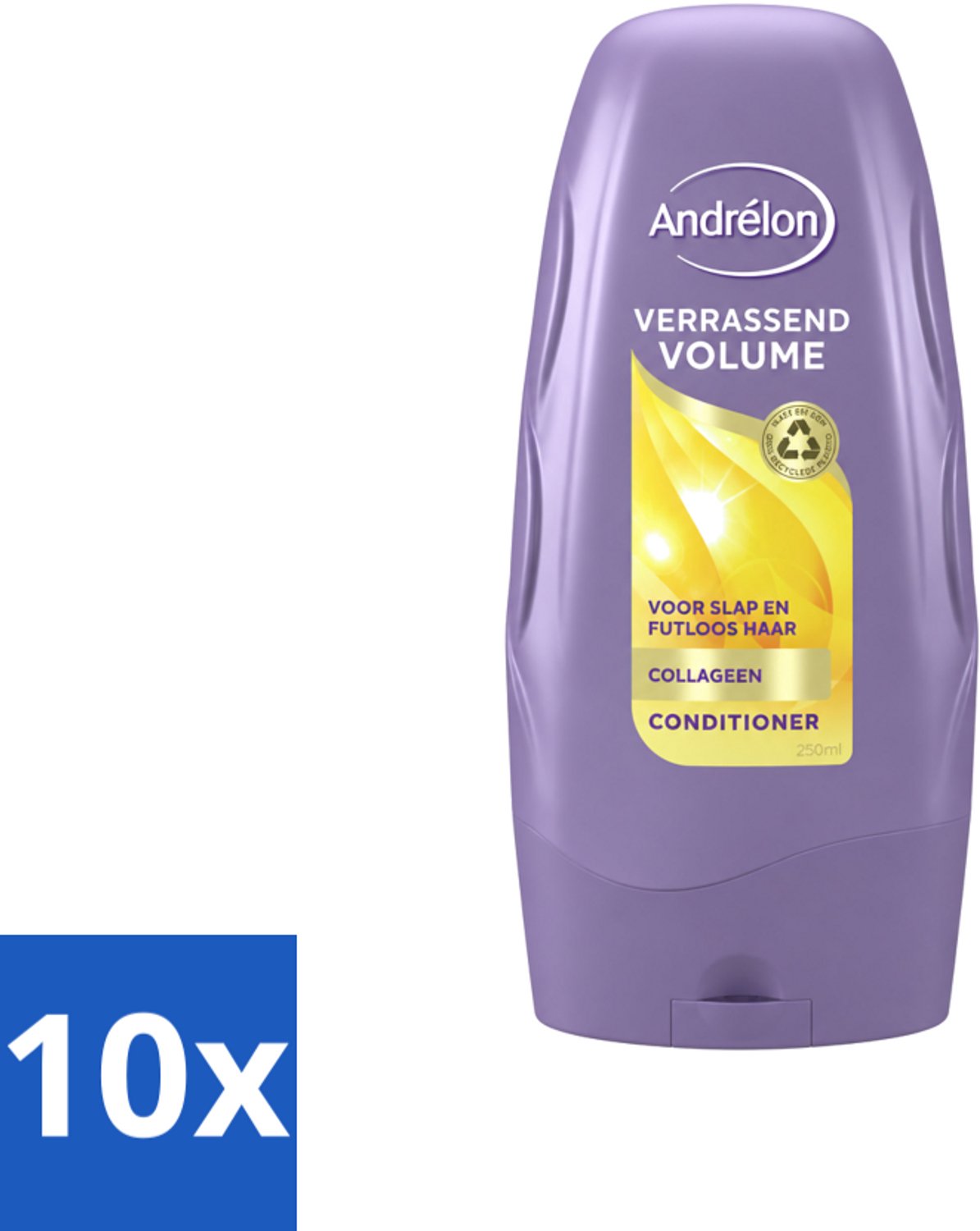 10 x Andrélon - Verrassend Volume - Conditioner - Luchtig & Vol Haar - 250 ml - Voordeelverpakking - 10 stuks
