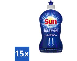 15 x Sun - Shine & Dry Booster - Spoelglans - 450 ml - Voordeelverpakking - 15 stuks