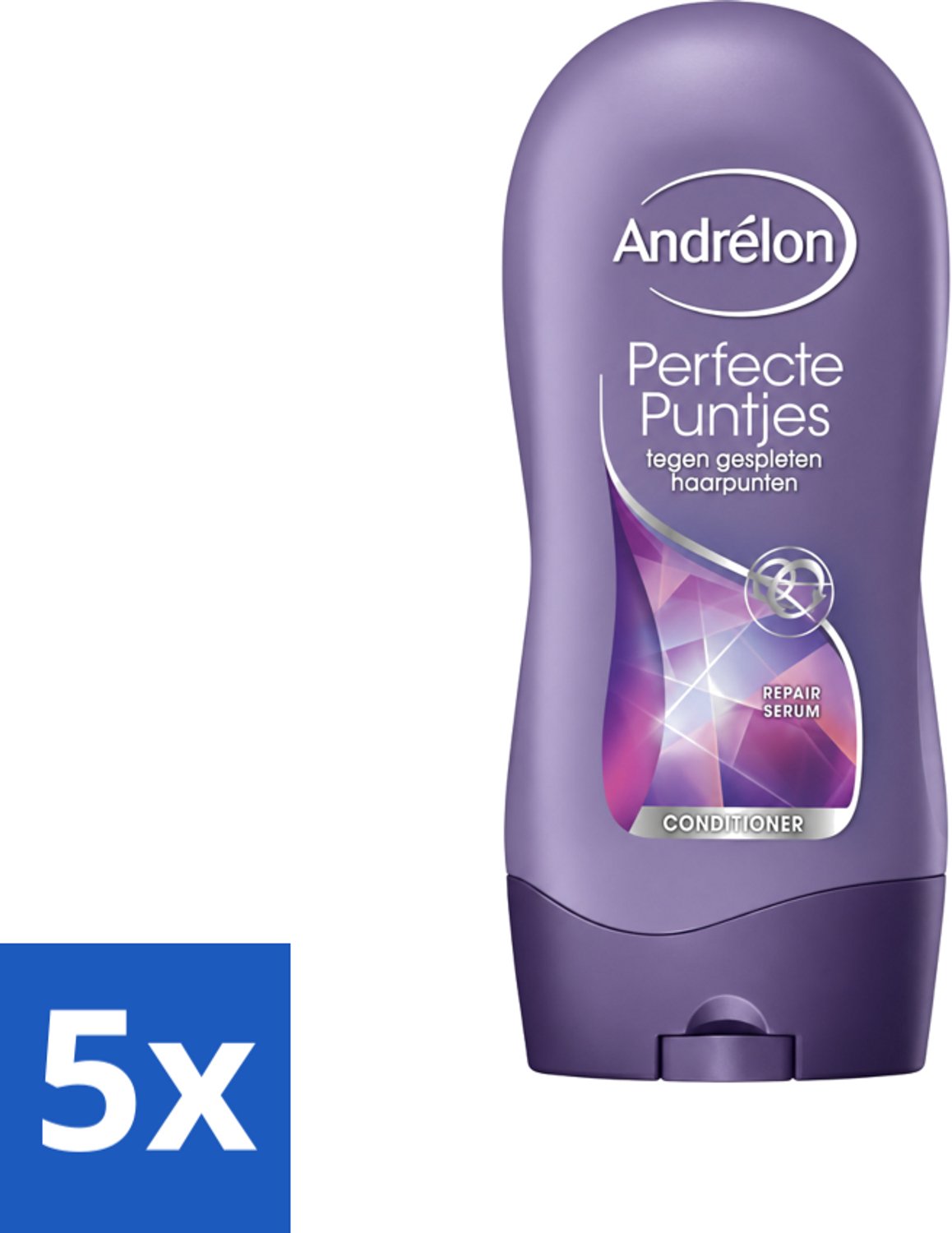 5 x Andrélon - Perfecte Puntjes - Conditioner - Tegen Gespleten Haarpunten - 300 ml - Voordeelverpakking - 5 stuks