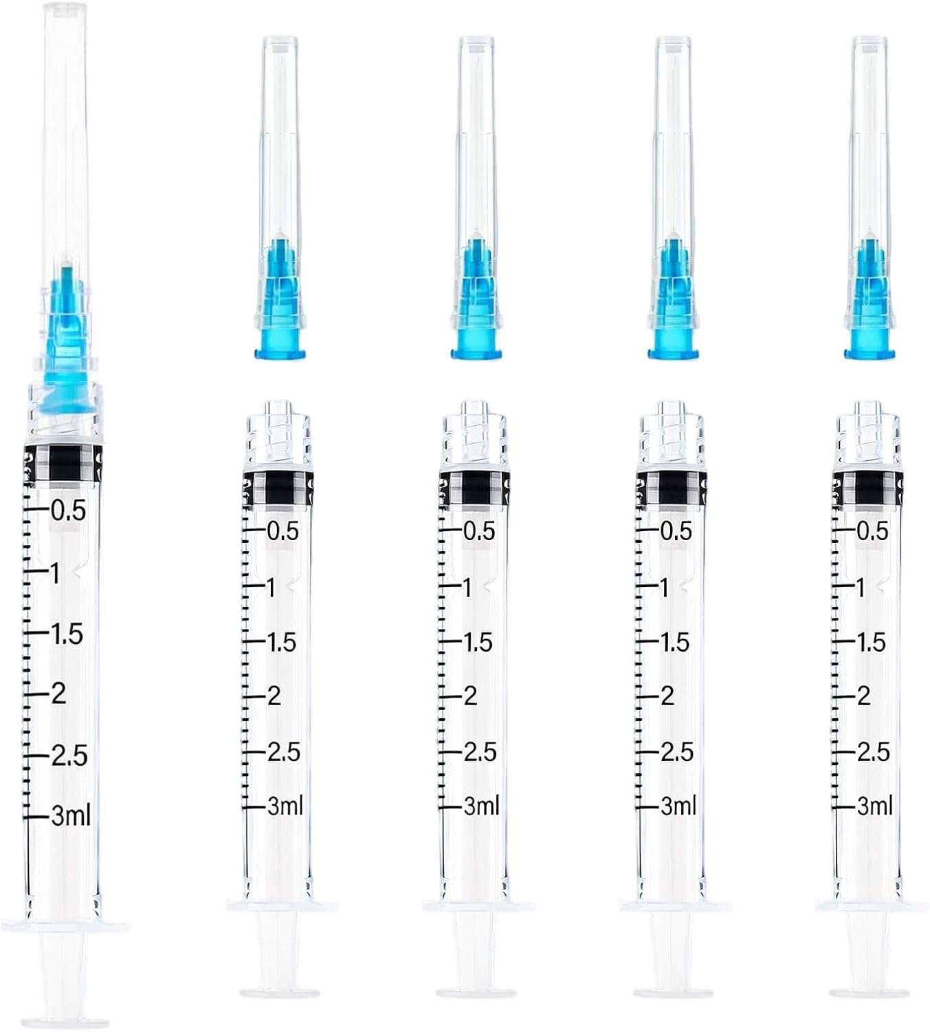 100 stuks spuiten 3 ml - 23 G-25 mm meetinstrumenten voor vloeistofdosering