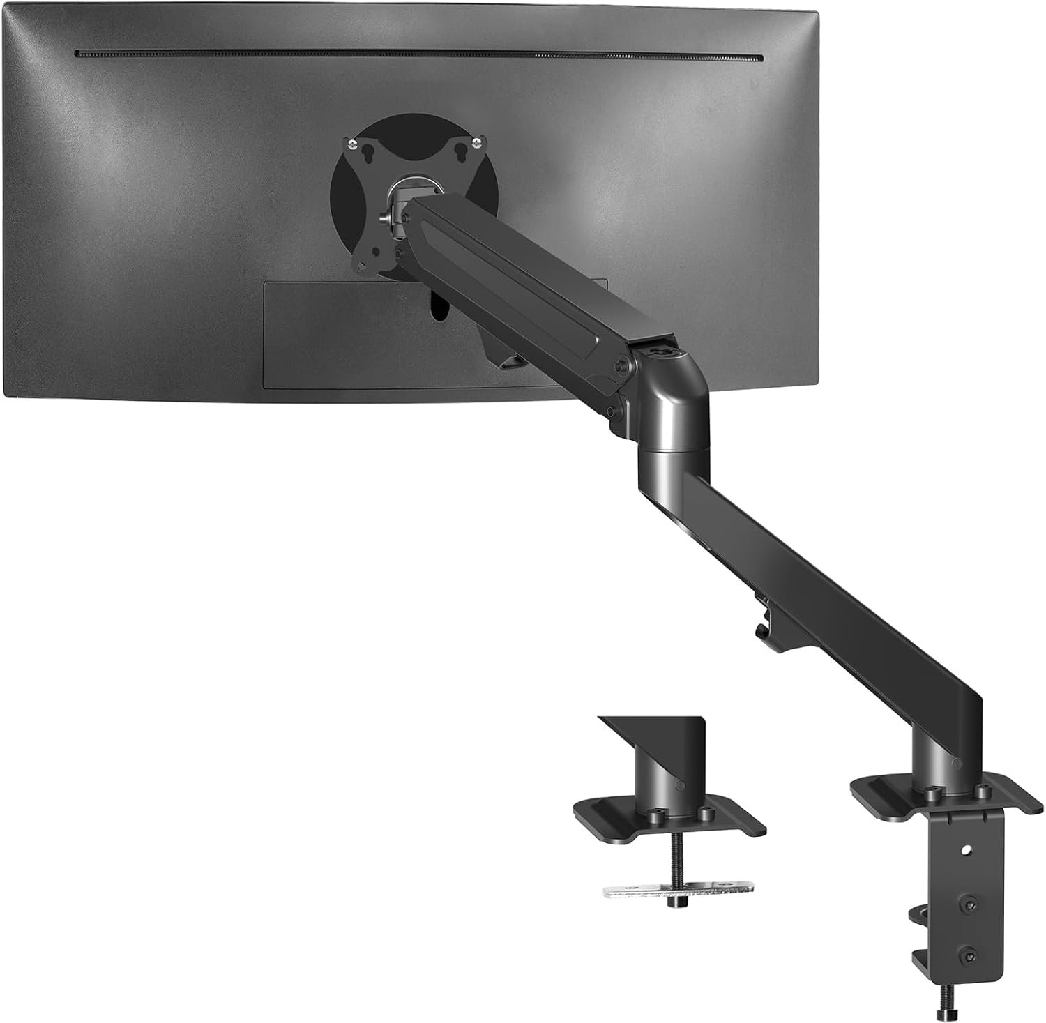 Ergonomische Monitorarm voor Schermen tot 27 inch - Zwart