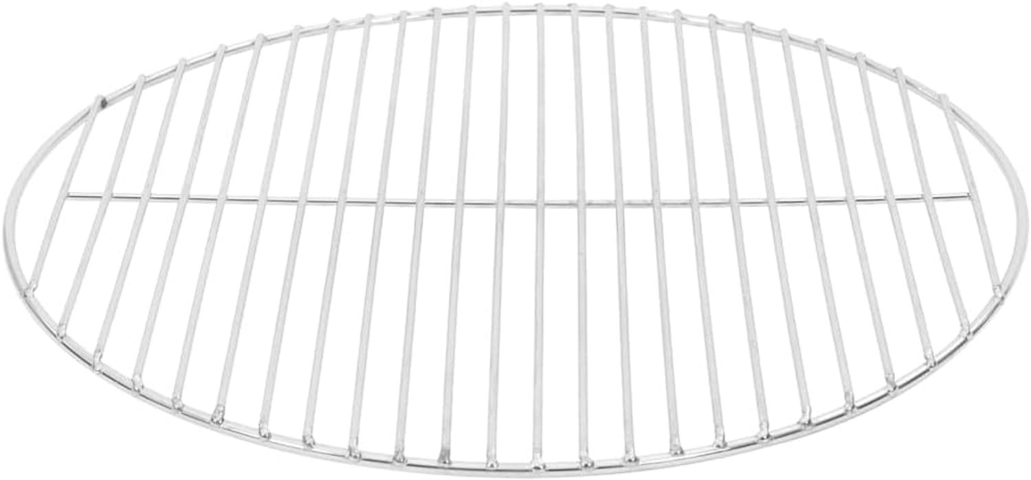 Rond, diameter 47 cm, roestvrij staal 304, rond grillrooster voor houtskoolbarbecue, kogelgrill en vuurschaal, stabiel reserverooster, roestbestendig grillopzetstuk